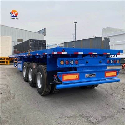 Semi-remorque résistante de chargeur bas à 3 axes pour le transport de machines